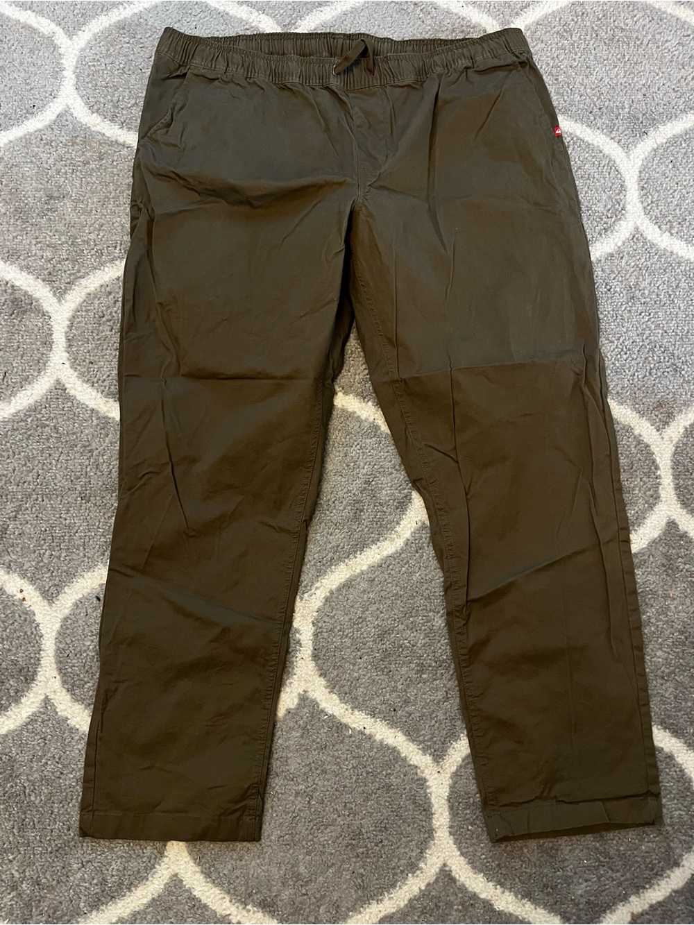 Quicksilver Men's Drawstring Pants - Cotton Olive XXL